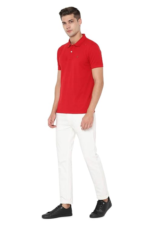 Allen Solly Men's Cotton Regular Fit Polo T-Shirt